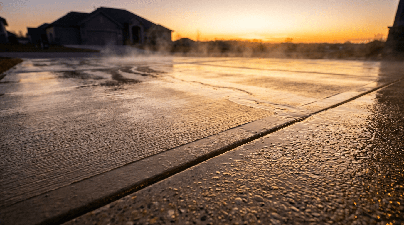No Limit ProWash team performing professional house washing on residential property